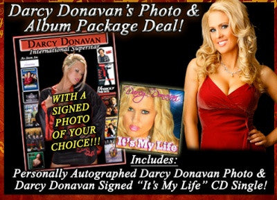 Darcy Donavan Autographed 8x10 Photo & CD Single Package Deal