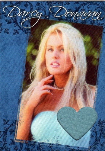 Limited Edition Darcy Donavan Autographed Event Worn Swatch Card for Charity # 1