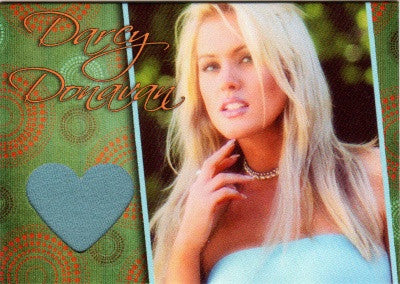 Limited Edition Darcy Donavan Autographed Event Worn Swatch Card for Charity # 4