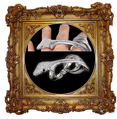 Rhinestone Snake Ring - Celebrity Darcy Donavan Signature Series Jewelry